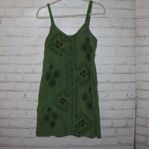 💚✨ Palak Green Mini Dress / Tunic Top · “Tamanho Único” · 100% Viscose ·